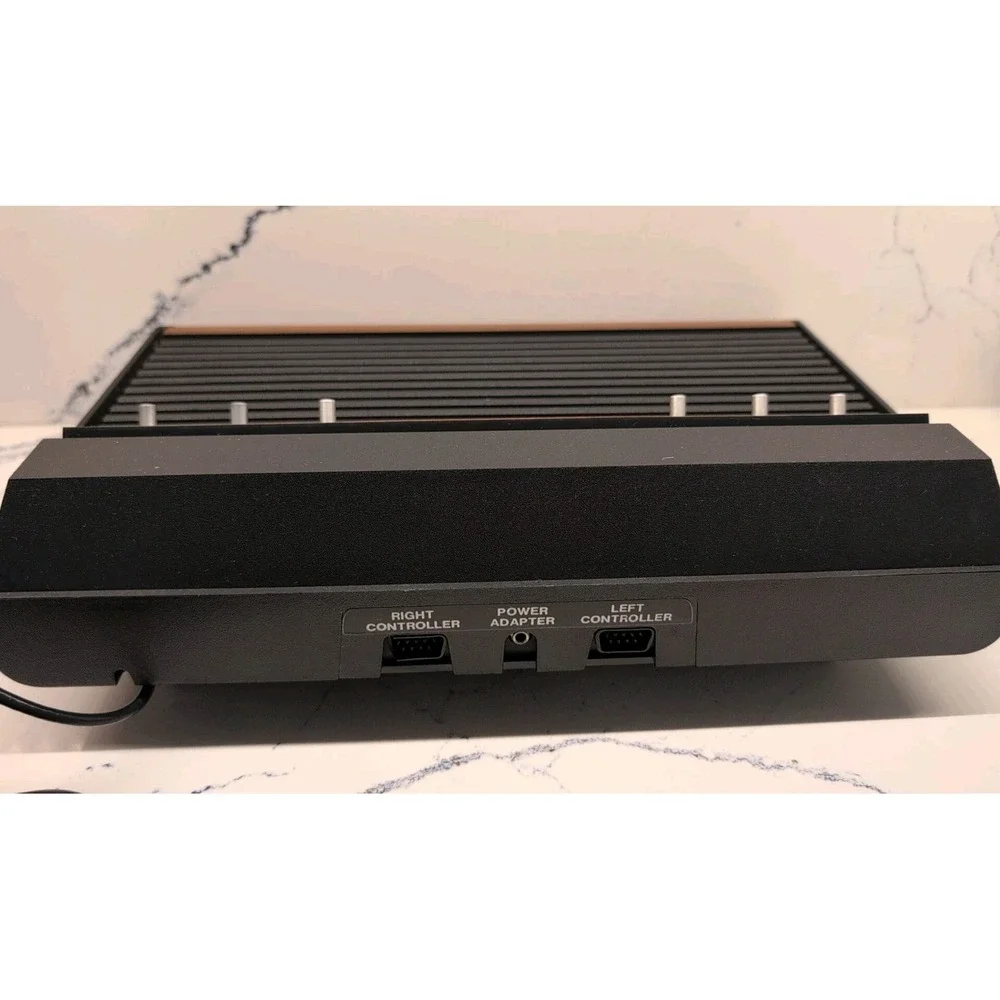 Atari 2600 Console W/ Adapter, 2 Joystick, 2 Set Paddles Connect To TV Untested